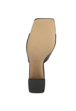 Load image into Gallery viewer, Audriana Leather Block Slides
