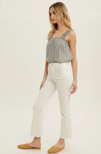 Load image into Gallery viewer, Champagne Ruffle Tank Top