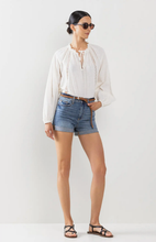 Load image into Gallery viewer, Classic High Rise Jean Shorts Rolled Cuff