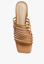 Load image into Gallery viewer, Leather Fairleigh Strappy Slip On Sandals