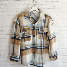Load image into Gallery viewer, Oversize Plaid Flannel Shirt