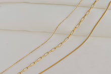 Load image into Gallery viewer, Triple Strand Gold Chain Waterproof Necklace