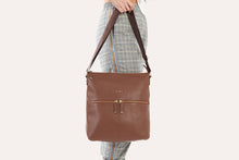 Load image into Gallery viewer, Zip Tote Pebble Leather-Poppy Street