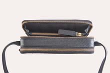 Load image into Gallery viewer, Zip Around Crossbody Pebble Leather-Poppy Street