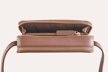 Load image into Gallery viewer, Zip Around Crossbody Pebble Leather-Poppy Street