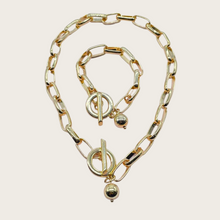 Load image into Gallery viewer, 18K Gold Chunky Paperclip Necklace or Bracelet