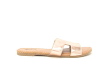 Load image into Gallery viewer, Archer Rose Gold Slides-Poppy Street