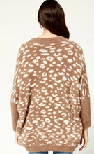 Load image into Gallery viewer, Leopard Print Faux Mohair Cardigan