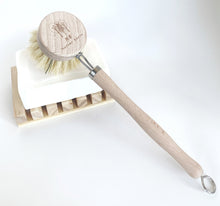 Load image into Gallery viewer, Beechwood & Sisal Fiber Kitchen Dish Brush-Poppy Street