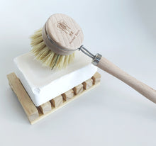 Load image into Gallery viewer, Beechwood & Sisal Fiber Kitchen Dish Brush-Poppy Street