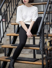 Load image into Gallery viewer, Anna Mid-Rise Pull On Skinny Ankle Pants Black - Poppy Street