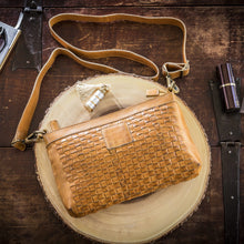 Load image into Gallery viewer, Weaved Leather Crossbody Bag-Poppy Street