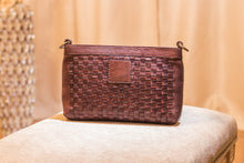 Load image into Gallery viewer, Weaved Leather Crossbody Bag-Poppy Street