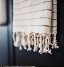 Load image into Gallery viewer, Oversized Turkish Towel Onyx - Poppy Street