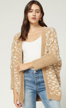 Load image into Gallery viewer, Leopard Print Faux Mohair Cardigan-Poppy Street