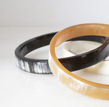 Load image into Gallery viewer, Tron Minimalist Buffalo Horn Bangle-Poppy Street
