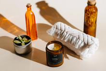 Load image into Gallery viewer, Lavender + Bergamot Amber Candle Jar-Poppy Street