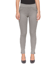 Load image into Gallery viewer, Anna Mid-Rise Pull On Skinny Ankle Pants Jacquard Houndstooth-Poppy Street