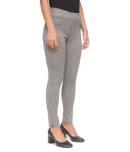 Load image into Gallery viewer, Anna Mid-Rise Pull On Skinny Ankle Pants Jacquard Houndstooth-Poppy Street