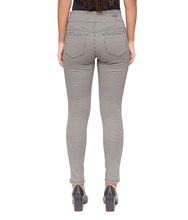 Load image into Gallery viewer, Anna Mid-Rise Pull On Skinny Ankle Pants Jacquard Houndstooth-Poppy Street