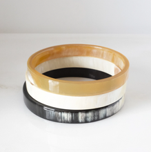 Load image into Gallery viewer, Tron Minimalist Buffalo Horn Bangle