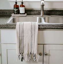 Load image into Gallery viewer, New! Jordon Turkish Hand Towel 3 Stripes-Poppy Street