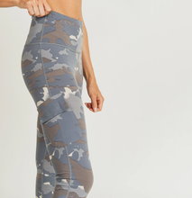 Load image into Gallery viewer, Blue Tundra Camo Cargo Leggings-Poppy Street