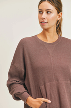 Load image into Gallery viewer, Waffle Knit Long Sleeve Top Sangria-Poppy Street