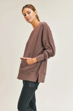 Load image into Gallery viewer, Waffle Knit Long Sleeve Top Sangria-Poppy Street