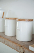 Load image into Gallery viewer, White Tosca Ceramic Canister-Poppy Street