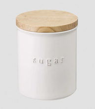 Load image into Gallery viewer, White Tosca Ceramic Canister-Poppy Street