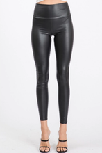 Load image into Gallery viewer, Black Ice Faux Leather Leggings-Poppy Street