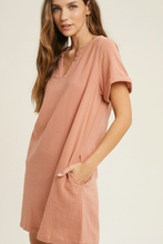 Load image into Gallery viewer, Farah Gauze Shirt Dress-Poppy Street
