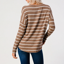 Load image into Gallery viewer, Striped Knit Pullover-Poppy Street