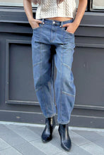 Load image into Gallery viewer, High Rise Relaxed Barrel Jeans