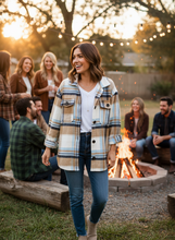 Load image into Gallery viewer, Oversize Plaid Flannel Shirt