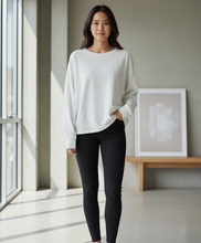 Load image into Gallery viewer, Cotton Slub Oversized Tee White