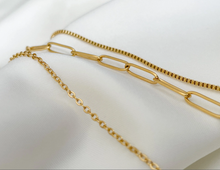 Load image into Gallery viewer, Triple Strand Gold Chain Waterproof Necklace