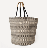 Jute Cotton Beach Tote - Poppy Street