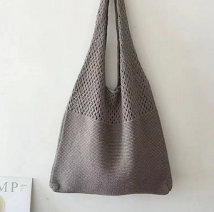 Vintage Knit Tote Bag