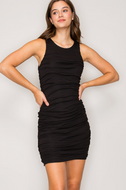 Briana Demi Dress Black - Poppy Street