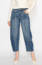 Load image into Gallery viewer, High Rise Relaxed Barrel Jeans