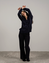 Load image into Gallery viewer, Cashmere Mix Polo Knit Sweater