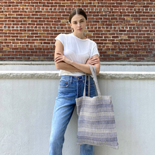 Load image into Gallery viewer, Jute Cotton Beach Tote - Poppy Street