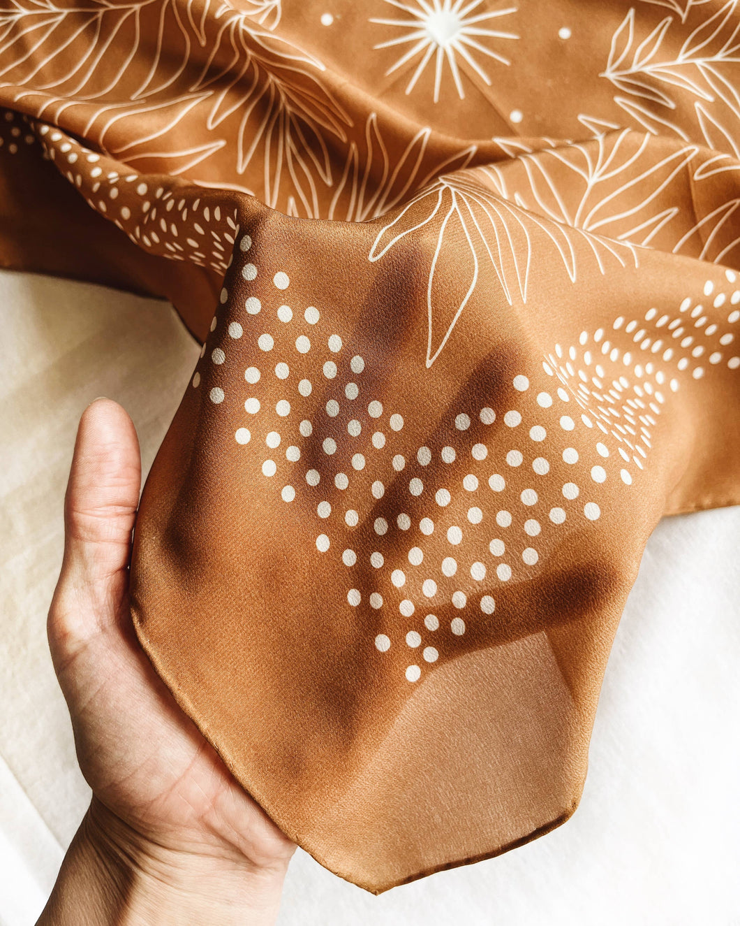 100% Silk Bandana Scarf