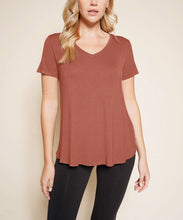 Load image into Gallery viewer, BAMBOO V NECK CLASSIC TOP NEW-Poppy Street