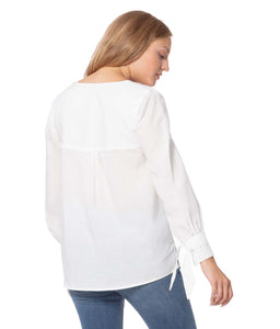 Cindy Tencel Linen Top-Poppy Street