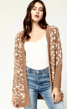 Load image into Gallery viewer, Leopard Print Faux Mohair Cardigan