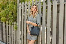 Load image into Gallery viewer, Simple Box Pebble Leather Tote-Poppy Street