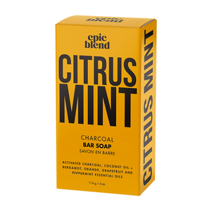 Citrus Mint Charcoal Bar Soap-Poppy Street